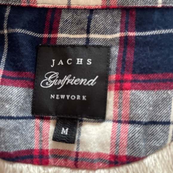 EUC JACHS Girlfriend Western Style Cotton Flannel Shirt Soft fleece Lining M - Picture 4 of 9